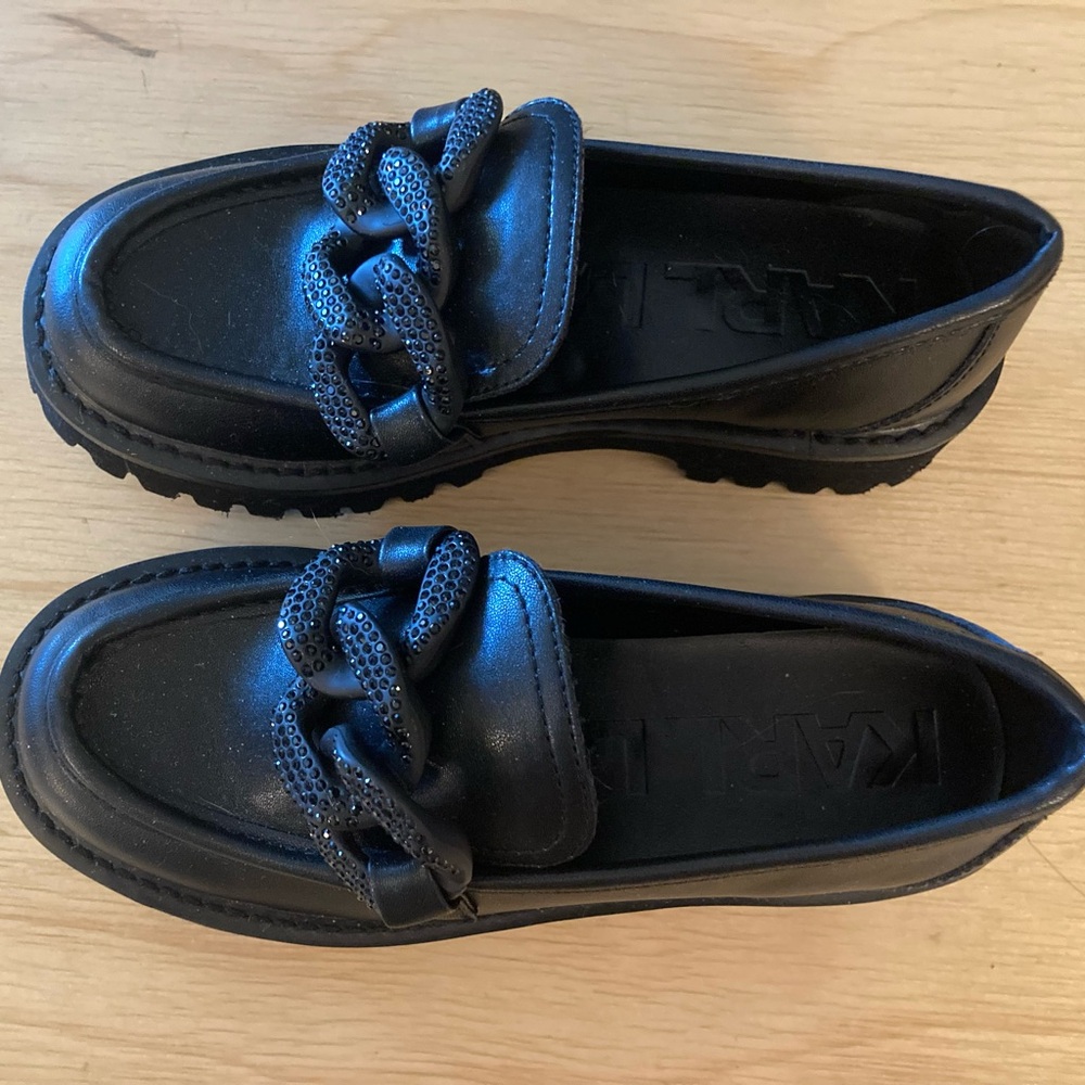 Clearance! Deleting 2/1 Mint Karl Lagerfield chunky loafers 6/36